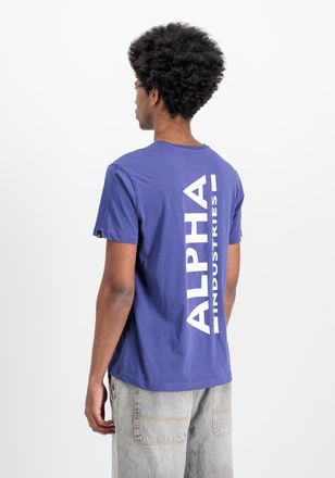 Alpha Industries T-Shirt ALPHA INDUSTRIES Backprint T-Shirt, Herren, Gr. XXL, lila (night lila), Obermaterial: 100% Baumwolle, Shirts T-Shirt