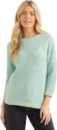 Klass Textured Soft Knit Jumper - Greens - XXL