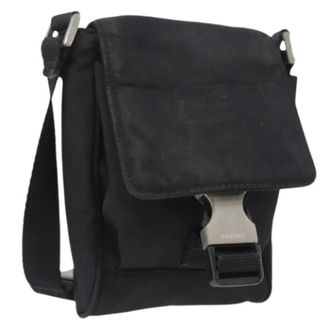 Prada Pre-owned Borsa a Spalla in Nylon - - Pre-owned - Donna - Nero - ONE SIZE