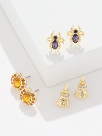 Talbots Halloween Stud Earring Set - Multi /Gold - 001 Talbots