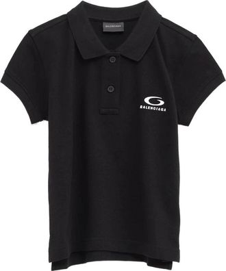 Balenciaga Loop Sports Icon Short Sleeve Polo - Dames - Polos - Zwart - XS - Katoen - Tops