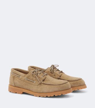STUDIO NICHOLSON Guston suede boat shoes