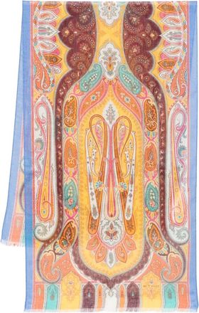 Etro Foulard con stampa paisley - Giallo