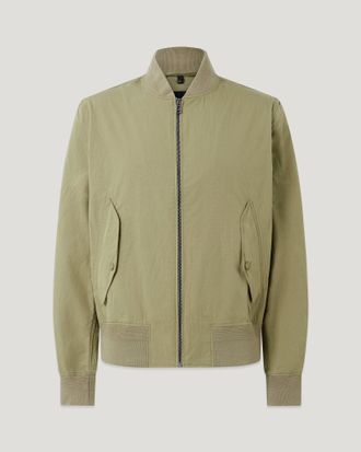 Belstaff Chaqueta Carrier Para Hombre Compact Technical Cotton Verde Militar 2xl