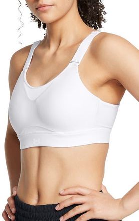 Under Armour Infinity High 2.0 Sports Bra in White //White at Nordstrom, Size X-Small A