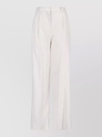 Lardini tailored trousers belt loops pleated front pockets