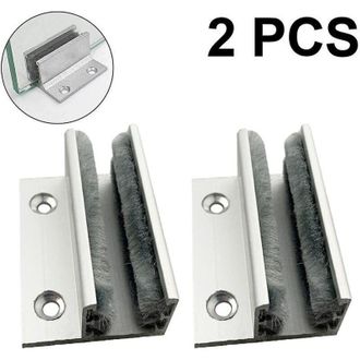 OEM Soporte Para Puerta Corredera De Cristal Tipo F De 2 Piezas, Tope Autom&aacute;tico De Apertura De Puerta, Secuenciador De Puerta Corredera En Forma De U - C