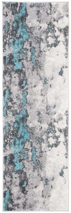 Safavieh Alfombra turquesa/gris 76 x 183 cm