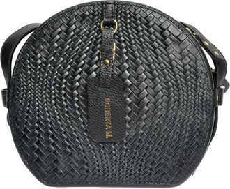 Roberta M Zwart Rundleer Tas