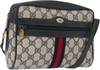 Gucci Pre-owned Vintage GG Canvas Schoudertas - Dames - Vintage Schoudertas - Veelkleurig - ONE Size - Leer - Vintage