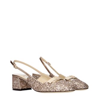 Jimmy Choo London Glitter Slingback Heel - Pink