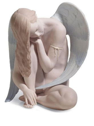 Lladro Wonderful Angel porcelain figurine (17cm) - unisex - Porcelain - One Size - Pink