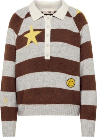 LeComte Maglione a collo polo a righe - - Knitwear - Donna - Multicolore - M