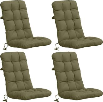 vidaXL Cojines Para Sillas De Respaldo Alto En 4 Piezas Vianen 4 Pcs Vidaxl