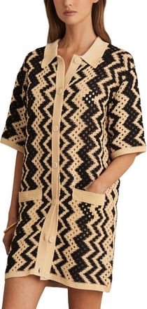 Reiss Natalie Knitted Crochet Dress