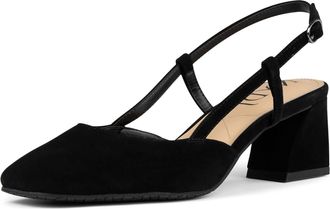 NYDJ Womens Samson Slingback Pumps Sandals In Black Suede
