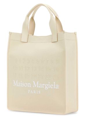 Maison Margiela Womens Ivory Canvas Shopping Bag Toilenatural Borse A Mano