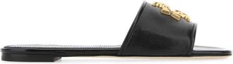 Tory Burch Black Leather Sandals