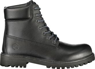 Lumberjack Black Leather Mens Mens Sneaker
