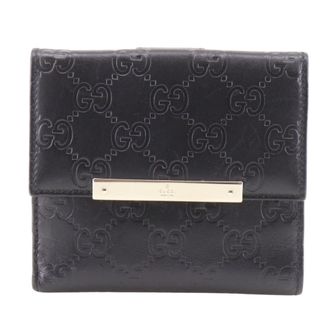 Gucci Black Leather Wallet (Bi-Fold) (Pre-Owned)