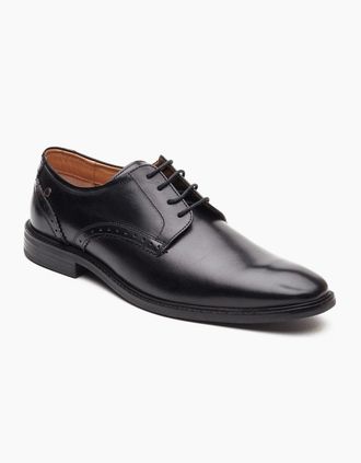 base Mens Base London Eton Lace Up Leather Mens Black Lace-Up Shoes - Size: 10
