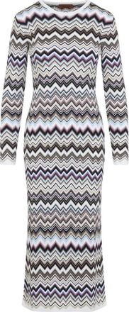 Missoni Lange jurk - Dames - Kleedjes - Veelkleurig - S - Katoen - Kleedjes