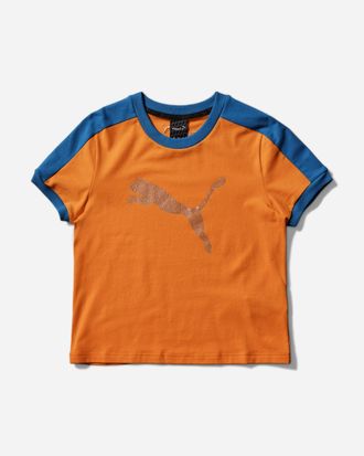 Puma Women s FENTY T7 Slim Tee Rickie Orange