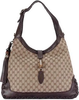 Gucci Brown Monogram Hobo Bag