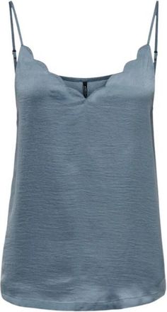 Only Top Stijl Model - Dames - Tops zonder mouwen - Blauw - XL - Polyester - Tops