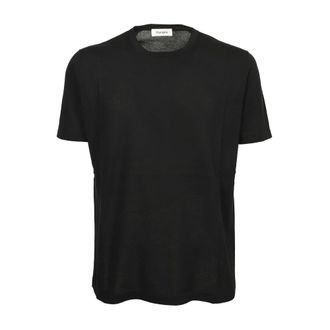 KANGRA Zwarte Katoenen T-shirt - Heren - Tops - Zwart - Maat: XL Katoen