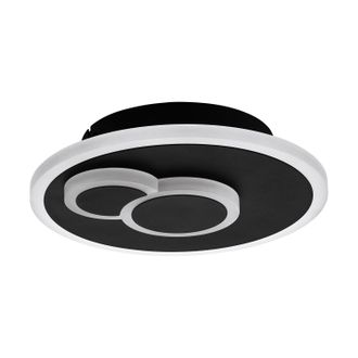 Eglo Eglo - Plafoniera A Led Rotonda In Metallo Applique Cadegal - Colore: Nero