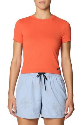 Mountain Hardwear Peak Knit Short Sleeve Tee in Aspect at Nordstrom, Size X-Large