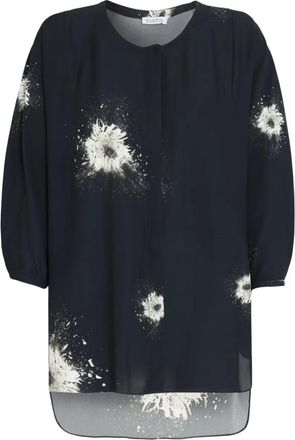 Gloria Coelho floral-print blouse - women - Viscose - GG - Blue