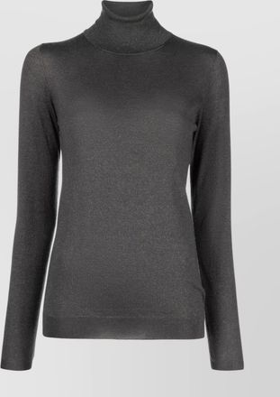 Brunello Cucinelli luxe cashmere silk turtleneck sweater