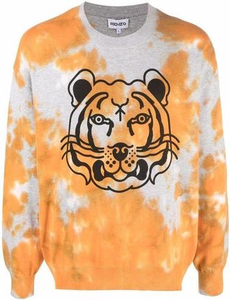 Kenzo Orange Cotton Mens Sweatshirt