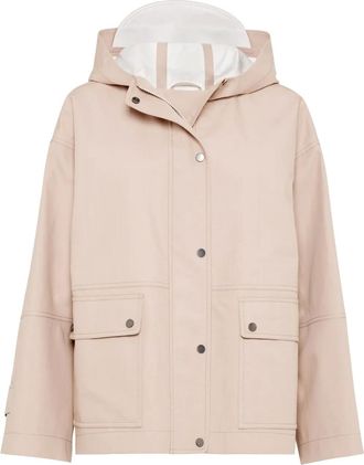 Brunello Cucinelli Giacca impermeabile in tela - Rosa
