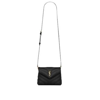 Saint Laurent Pre-owned Cross Body Bags, female, Black, Size: ONE SIZE Pre-owned Leather Crossbody Bag