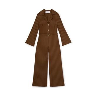 Viktor & Rolf Rib Jumpsuit - female - Viktor & Rolf - Jumpsuits - Brown - XS - Jumpsuits & Playsuits