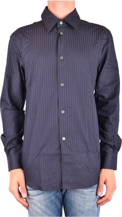 Costume National Shirt - Heren - Zakelijke Overhemden - Blauw - M - Overhemden