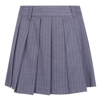 Dunst Minifalda plisada a rayas - Skirts - Mujer - Gris - L