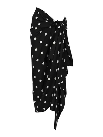 Sportmax Skirt With Spxgentile Knot In Silk Twill