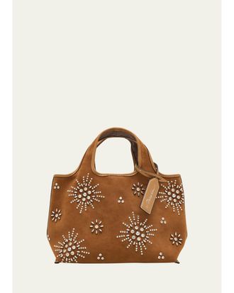 3.1 Phillip Lim Studded Starburst Faux Suede Market Tote Bag