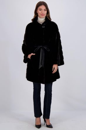 Gorski Mink Stroller with Leather Belt