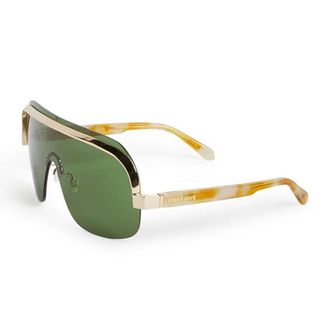 Palm Angels Sunglasses Shield Rimless, Black/gold Frame And Grey Lens Peri10Iking1007