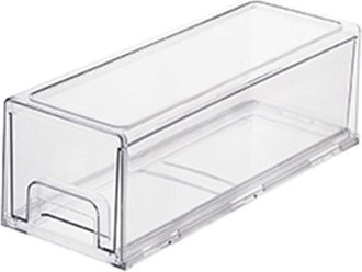 OEM Bac De Rangement Empilable - Pet - Pour R&eacute;frig&eacute;rateur Cong&eacute;lateur Cuisine Garde-manger - 33,5 X 12,5 X 11 Cm - 1 Pi&egrave;ce