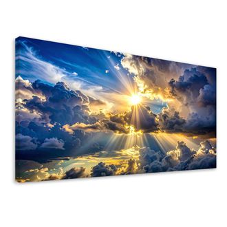 Feeby Cuadro Sobre Lienzo, Rayos De Sol, 120x60