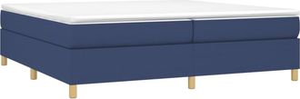 vidaXL Cama Sin Colch&oacute;n Tela Azul 200x200 Cm Vidaxl