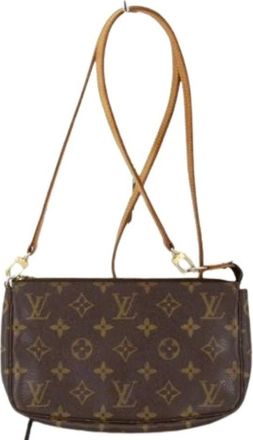 Louis Vuitton Pre-owned Cross Body Bags, female, Brown, Size: ONE SIZE Pre-owned Pochette Shoulder Bag