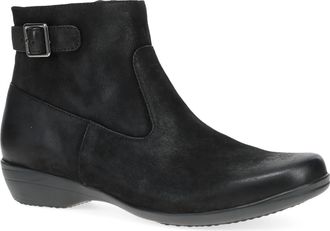 Dansko Womens Finnley Burnished Nubuck Boots In Black
