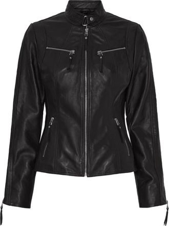 BTF-CPH Btfcph - Leren Jas - Dames - Jassen - Zwart - Maat: 2XL Leer